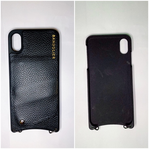 Pebble Leather Crossbody Bandolier (iPhone XS Max) - Picture 4 of 5